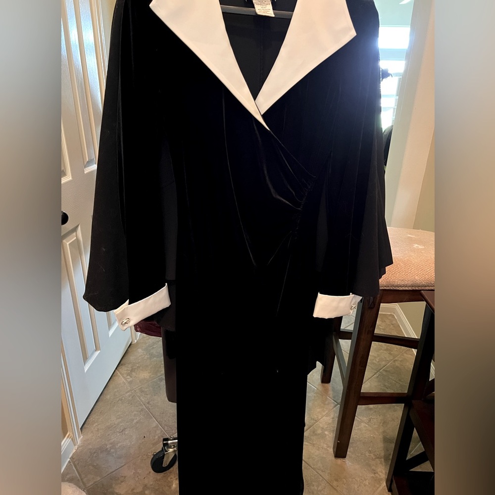 Cachet long velvet formal event dress